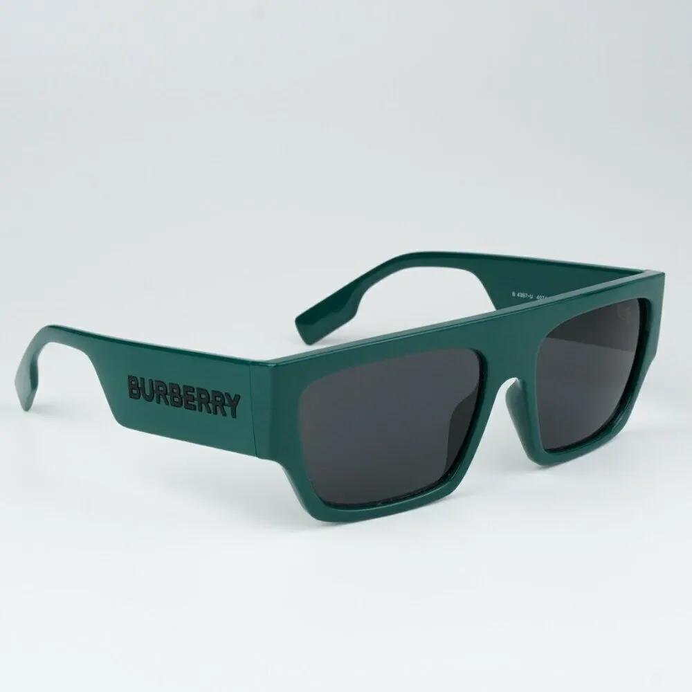 NEW Burberry BE4397U MICAH 407187 Green Dark Grey Unisex Sunglasses